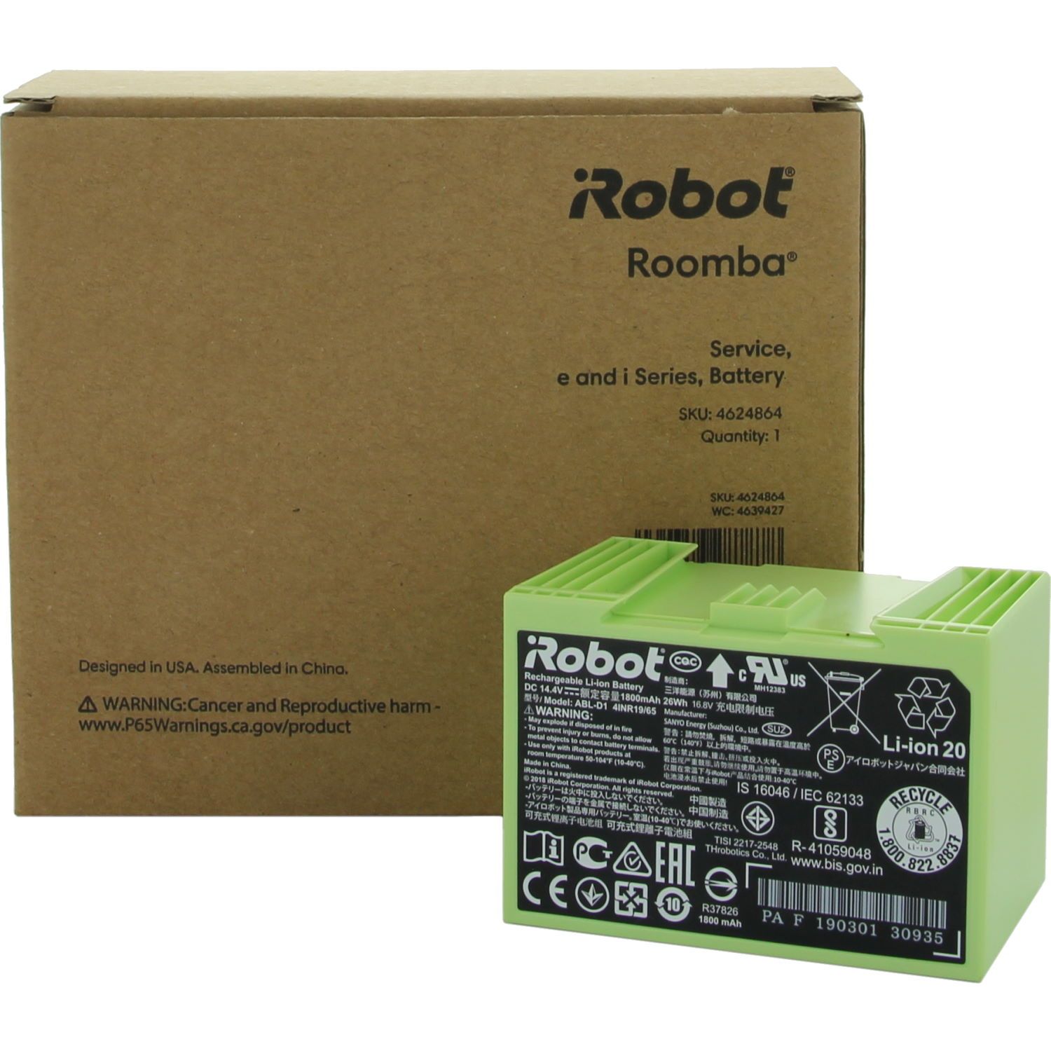 Batería original iRobot Roomba Lithium 1800mAh
